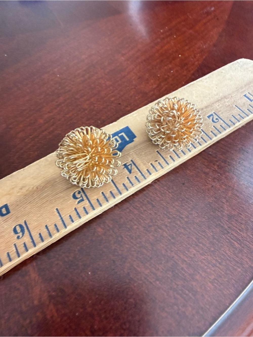 Vintage Gold Tone ClipOn Earrings
